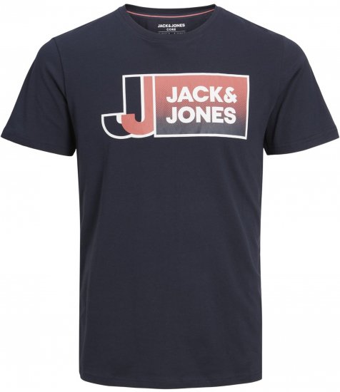 Jack & Jones Logan T-Shirt Navy - T-paidat - Isot T-paidat 2XL – 14XL
