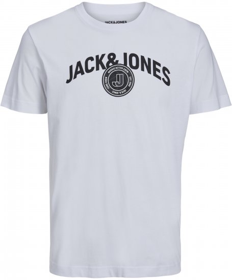 Jack & Jones Ounce Logo T-Shirt White - T-paidat - Isot T-paidat 2XL – 14XL
