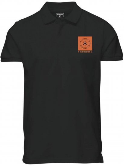 Jack & Jones Conrad Polo Short Sleeve Black - Pikeepaidat - Miesten isot pikeepaidat