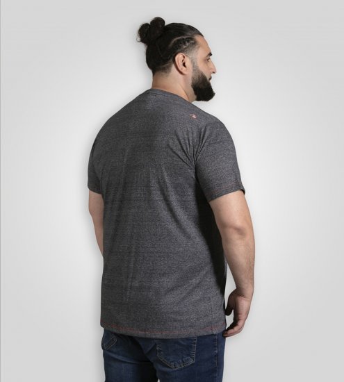 D555 Coalville T-Shirt Skulls with Colored Drips Navy Twist - T-paidat - Isot T-paidat 2XL – 14XL