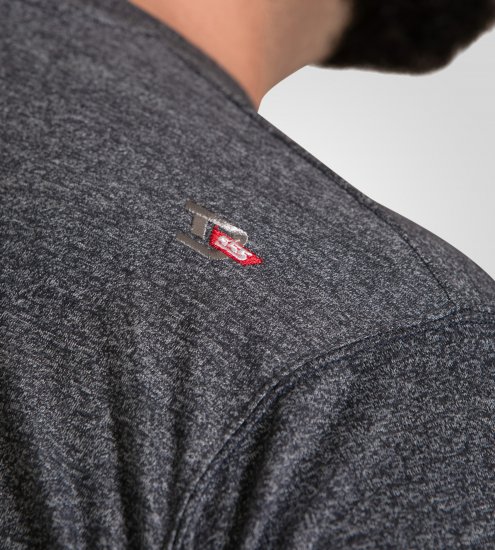 D555 Coalville T-Shirt Skulls with Colored Drips Navy Twist - T-paidat - Isot T-paidat 2XL – 14XL