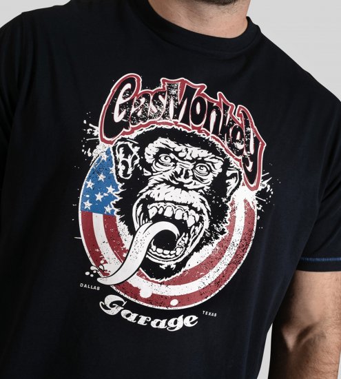 D555 Birkenhead T-Shirt Gas Monkey Garage Navy - T-paidat - Isot T-paidat 2XL – 14XL