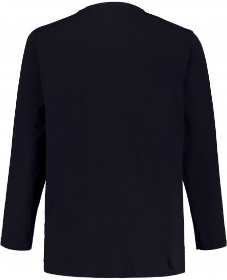 JP1880 Henley T-Shirt Long Sleeve Dark Navy TALL - MIESTEN VAATTEET MT-6XLT - Pitkien miesten vaatteet