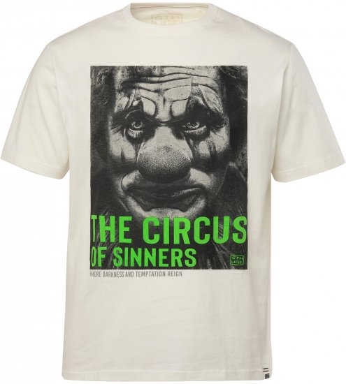 STHUGE T-Shirt Circus Of Sinners White - T-paidat - Isot T-paidat 2XL – 14XL