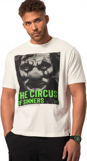 STHUGE T-Shirt Circus Of Sinners White - T-paidat - Isot T-paidat 2XL – 14XL