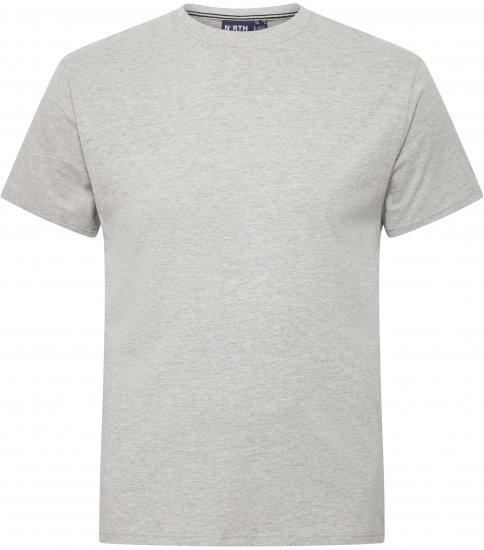 North Latitude T-Shirt O-Neck Grey Melange TALL - TALL T-paidat - T-paidat pitkille miehille 