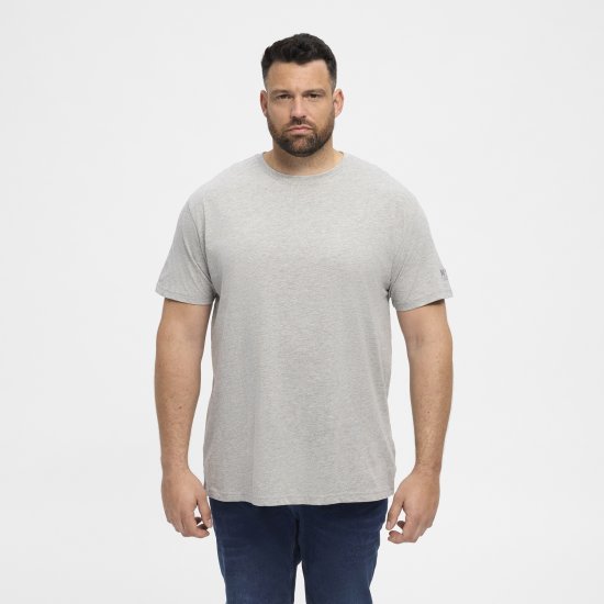 North Latitude T-Shirt O-Neck Grey Melange TALL - TALL T-paidat - T-paidat pitkille miehille 