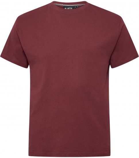 North Latitude T-Shirt O-Neck Bordeaux TALL - TALL T-paidat - T-paidat pitkille miehille 