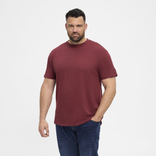 North Latitude T-Shirt O-Neck Bordeaux TALL - TALL T-paidat - T-paidat pitkille miehille 