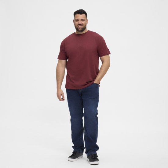 North Latitude T-Shirt O-Neck Bordeaux TALL - TALL T-paidat - T-paidat pitkille miehille 