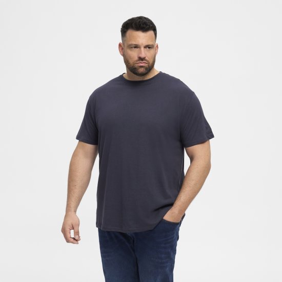 North Latitude T-Shirt O-Neck Navy Blue TALL - TALL T-paidat - T-paidat pitkille miehille 