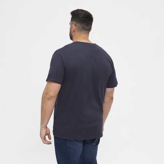 North Latitude T-Shirt O-Neck Navy Blue TALL - TALL T-paidat - T-paidat pitkille miehille 