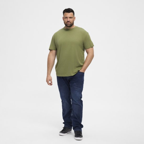 North Latitude T-Shirt O-Neck Olive Green TALL - TALL T-paidat - T-paidat pitkille miehille 
