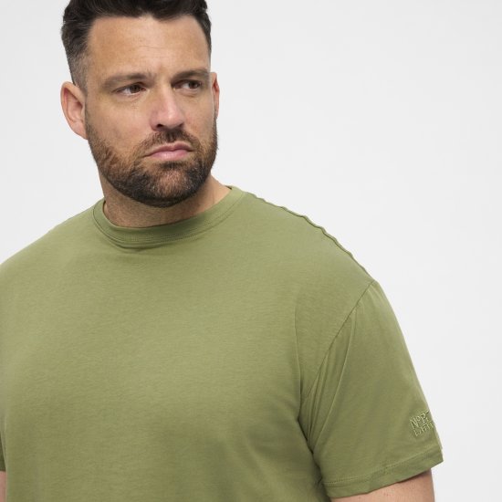 North Latitude T-Shirt O-Neck Olive Green TALL - TALL T-paidat - T-paidat pitkille miehille 