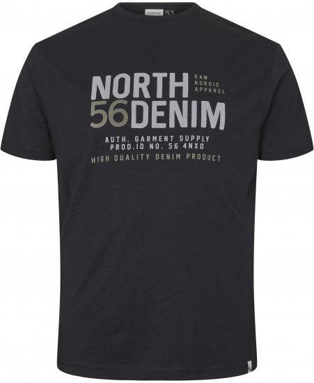 North Latitude Denim Printed T-Shirt Black TALL - TALL T-paidat - T-paidat pitkille miehille 