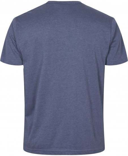 North Latitude Denim Printed T-Shirt Blue Melange TALL - TALL T-paidat - T-paidat pitkille miehille 