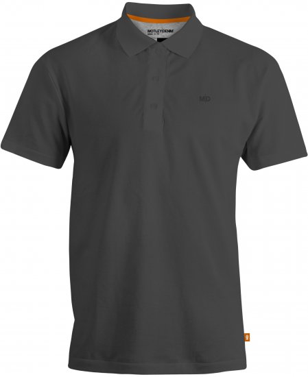 Motley Denim Bratislava Polo Charcoal - Pikeepaidat - Miesten isot pikeepaidat