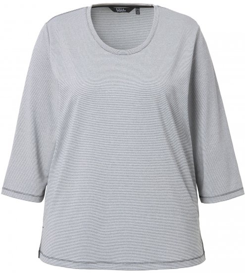 Ulla Popken Decorative Seam Short Sleeve Tee Grey - T-paidat - 