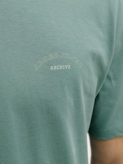 Jack & Jones College Logo Crew Neck T-Shirt Turquoise - T-paidat - Isot T-paidat 2XL – 14XL