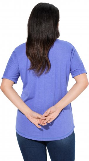 Ulla Popken Lady Of The Moon Short Sleeve Graphic Tee Lavender - Painetut T-paidat naisille - 