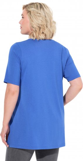 Ulla Popken Essential Front Pleat Tee Peacock Blue - T-paidat - 