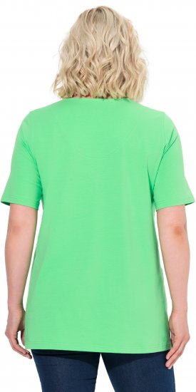 Ulla Popken Essential Notch Neck Stretch Tee Mint Green - T-paidat - 