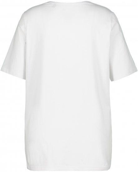 Ulla Popken Essential Square Neck Stretch Tee Snow White - T-paidat - 