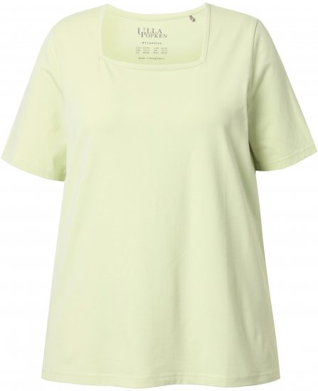 Ulla Popken Essential Square Neck Stretch Tee Pistachio - T-paidat - 