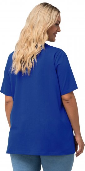 Ulla Popken Essential Square Neck Stretch Tee Cobalt Blue - T-paidat - 