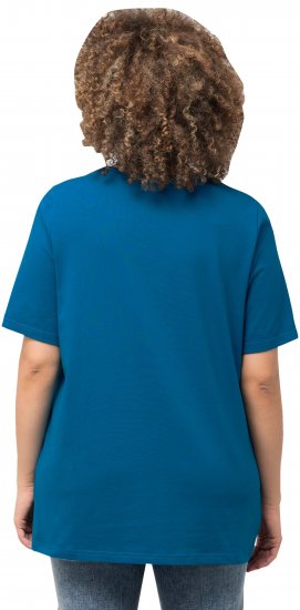 Ulla Popken Essential Square Neck Stretch Tee Medium Blue - T-paidat - 