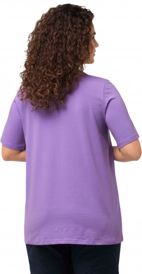 Ulla Popken Essential Square Neck Stretch Tee Pale Lilac - T-paidat - 