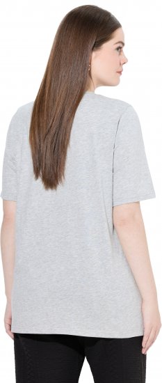 Ulla Popken Eco Cotton Basic T-Shirt 2-Pack Grey/Pink - T-paidat - 