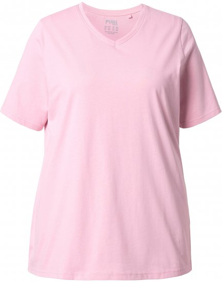 Ulla Popken Eco Cotton Basic T-Shirt 2-Pack Grey/Pink - T-paidat - 
