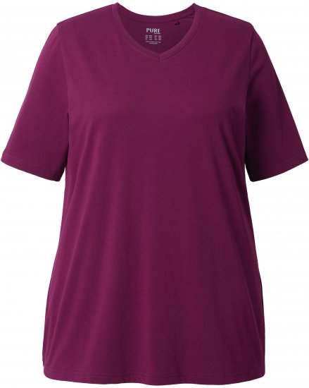 Ulla Popken Eco Cotton Basic T-Shirt 2-Pack Black/Red - T-paidat - 