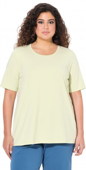 Ulla Popken Essential Round Neck Stretch Tee Pistachio - T-paidat - 