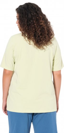 Ulla Popken Essential Round Neck Stretch Tee Pistachio - T-paidat - 