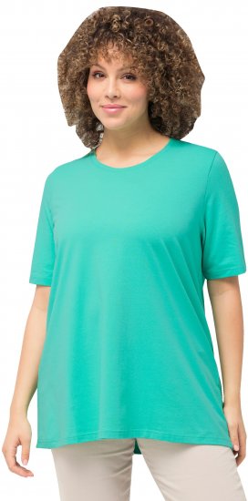 Ulla Popken Essential Round Neck Stretch Tee Turquoise - T-paidat - 