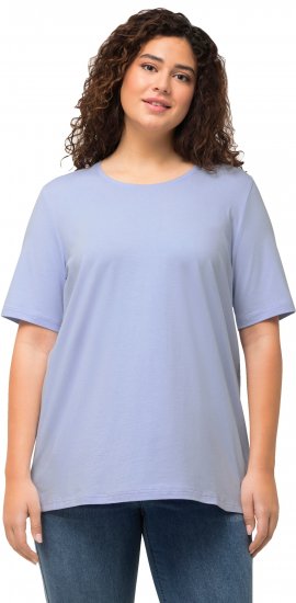 Ulla Popken Essential Round Neck Stretch Tee Sky Blue - T-paidat - 