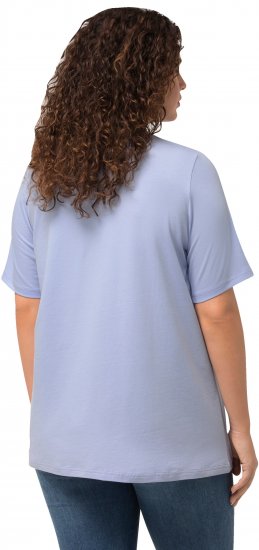Ulla Popken Essential Round Neck Stretch Tee Sky Blue - T-paidat - 