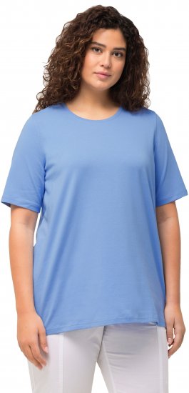 Ulla Popken Essential Round Neck Stretch Tee Cloud Blue - T-paidat - 