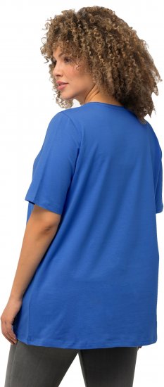 Ulla Popken Essential Round Neck Stretch Tee Royal Blue - T-paidat - 