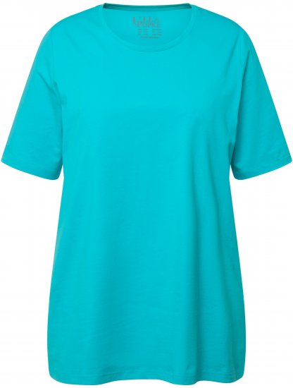 Ulla Popken Essential Round Neck Stretch Tee Deep Aqua - T-paidat - 