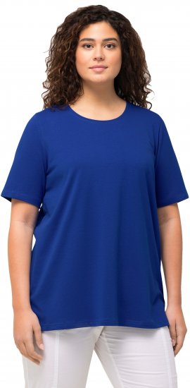 Ulla Popken Essential Round Neck Stretch Tee Cobalt Blue - T-paidat - 