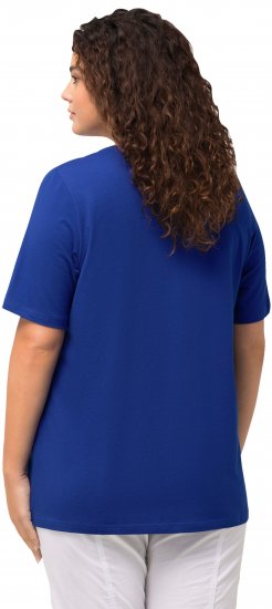 Ulla Popken Essential Round Neck Stretch Tee Cobalt Blue - T-paidat - 