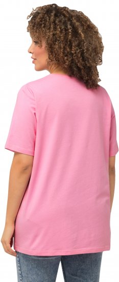 Ulla Popken Essential Round Neck Stretch Tee Light Pink - T-paidat - 