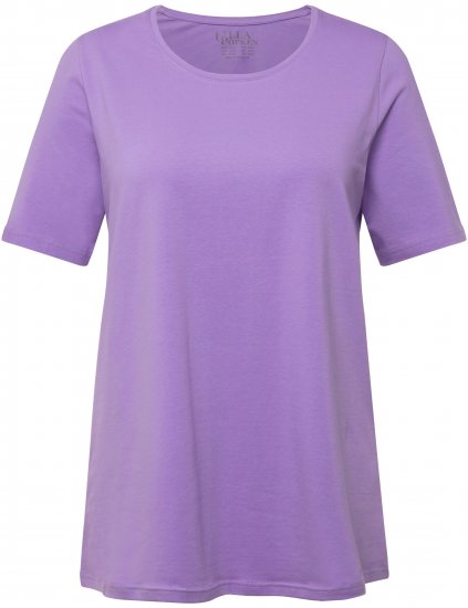 Ulla Popken Essential Round Neck Stretch Tee Pale Lilac - T-paidat - 