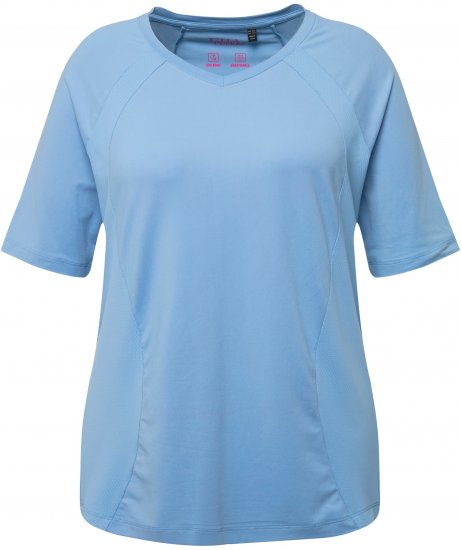 Ulla Popken Quick-Drying Short Sleeve T-Shirt Pale Blue - T-paidat - 