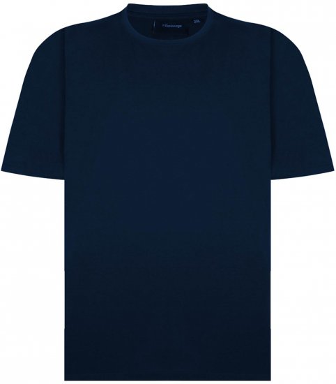 Espionage T015 Plain Crew Neck T-Shirt Navy - T-paidat - Isot T-paidat 2XL – 14XL