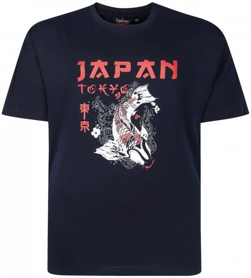 Espionage T437 Japan T-Shirt Black - T-paidat - Isot T-paidat 2XL – 14XL