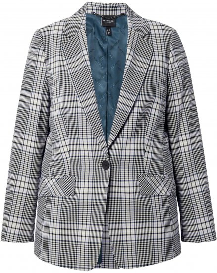 Ulla Popken Ruudullinen Bleiseri Vihreä - Bleiserit - 